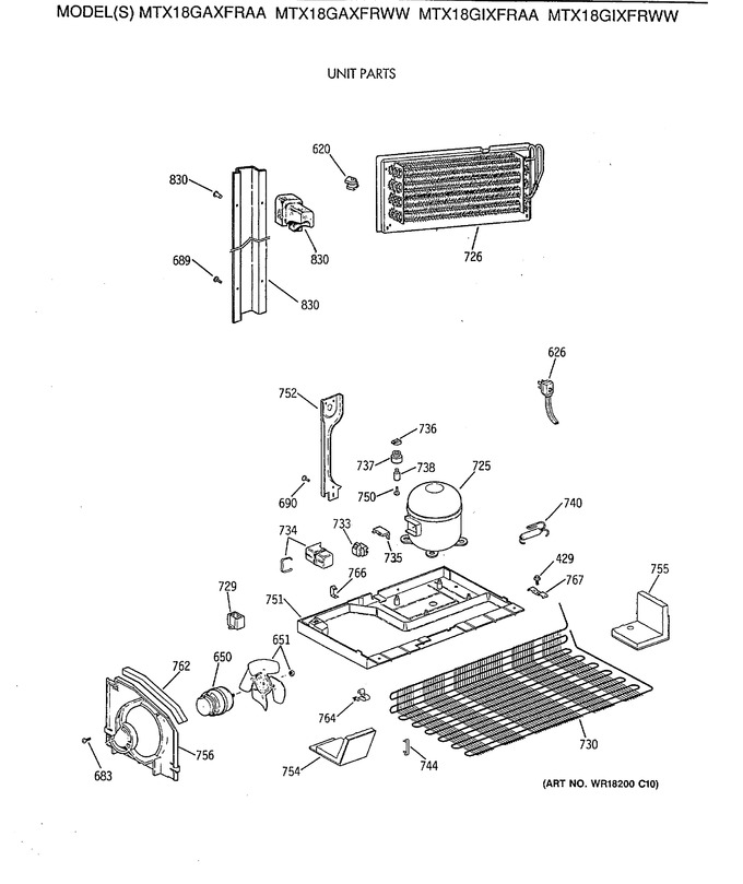 Diagram for MTX18GIXFRWW