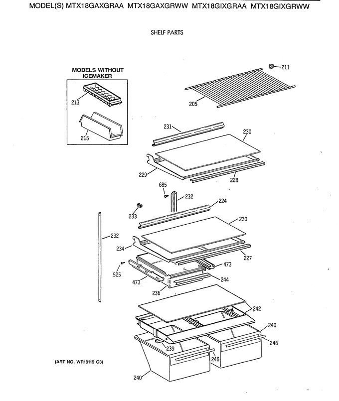 Diagram for MTX18GAXGRWW