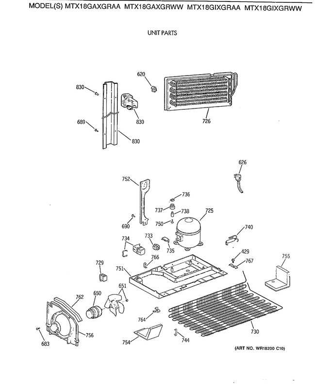 Diagram for MTX18GIXGRWW