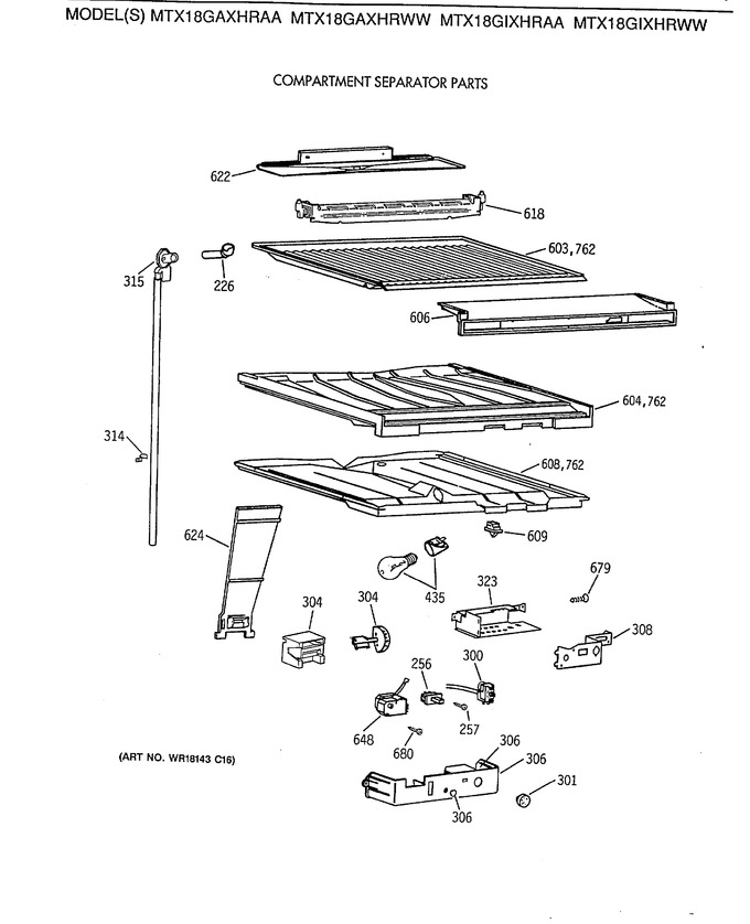 Diagram for MTX18GIXHRWW