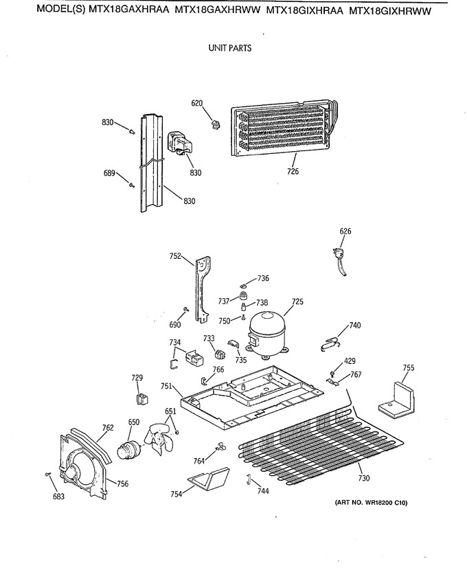 Diagram for MTX18GAXHRWW