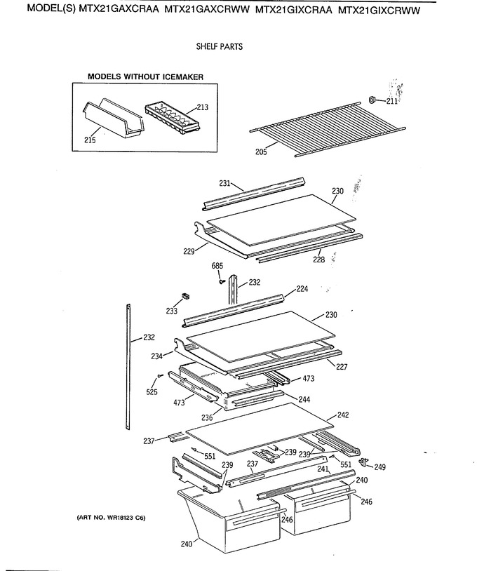 Diagram for MTX21GAXCRWW