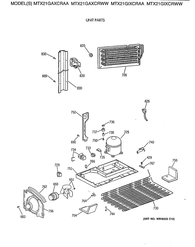 Diagram for MTX21GAXCRWW