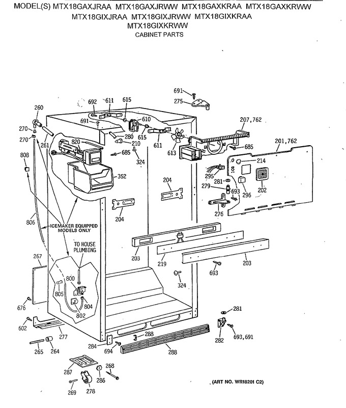 Diagram for MTX18GAXKRWW