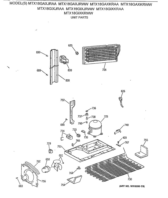 Diagram for MTX18GIXKRWW