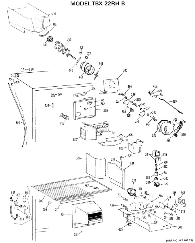 Diagram for TBX22RHBR