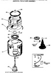 Diagram for 4 - Agitator, Tub & Pump Assembly