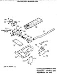 Diagram for 5 - Gas Valve & Burner Asm.