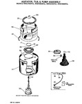 Diagram for 5 - Agitator, Tub, & Pump Assembly