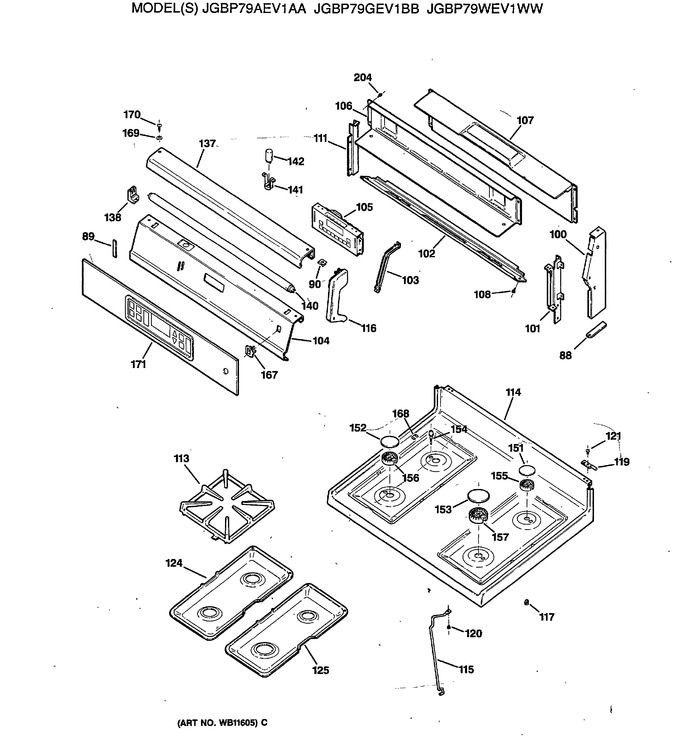 Diagram for JGBP79WEV1WW