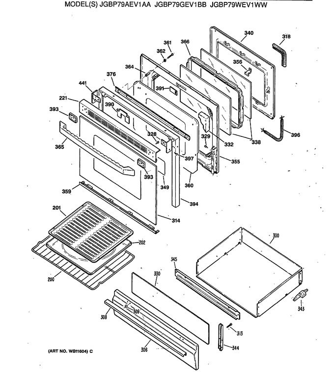 Diagram for JGBP79WEV1WW