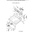 Diagram for 1 - Cooktop & Control Panel