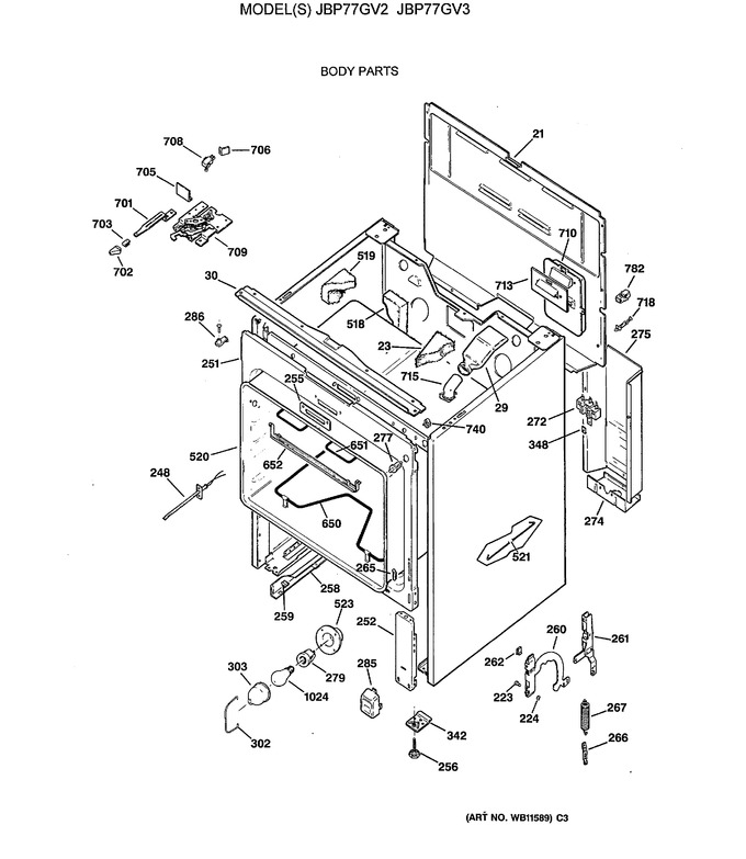 Diagram for JBP77GV3