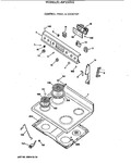 Diagram for 1 - Control Panel & Cooktop