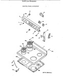 Diagram for 1 - Control Panel & Cooktop