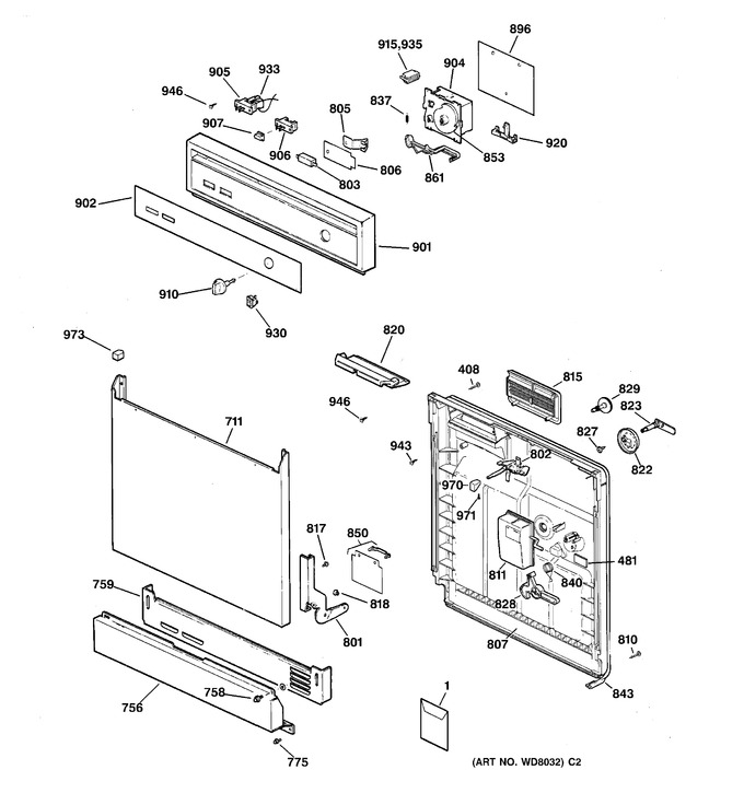 Diagram for PSD3230Z00WW