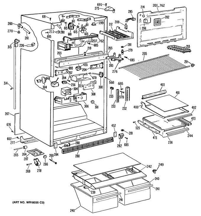 Diagram for TBX18WPARWH