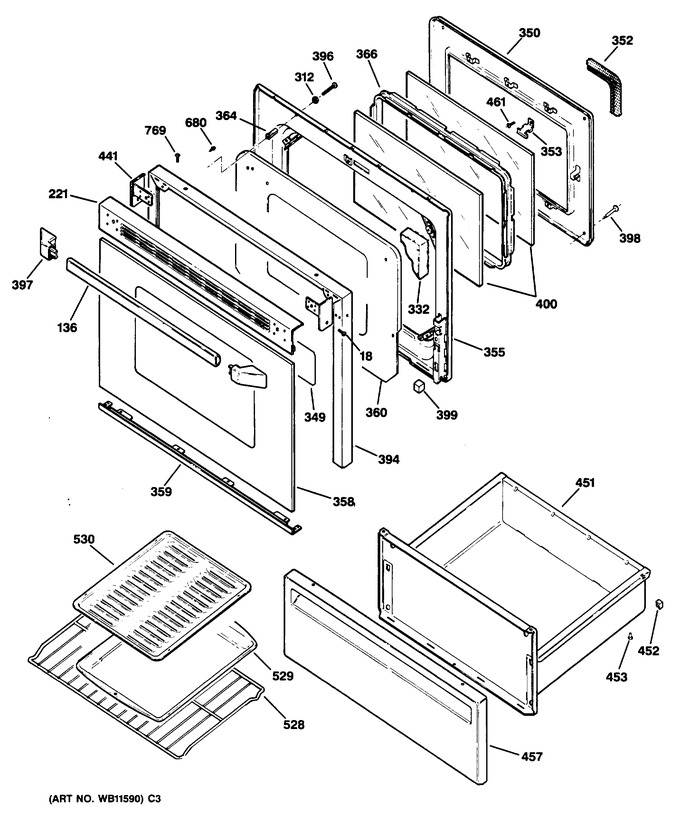 Diagram for JBP75GS3AD