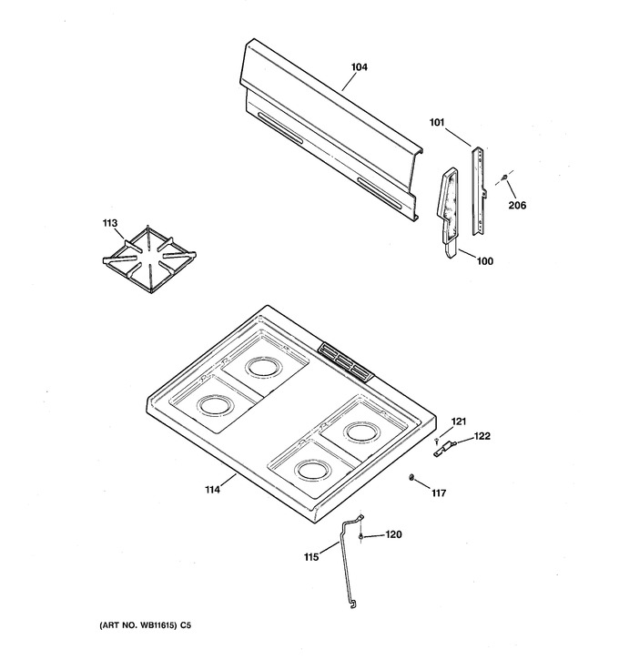 Diagram for RGB524PPA1WH