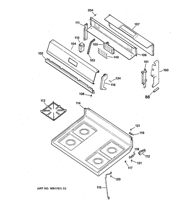 Diagram for RGB526PEA1WH