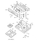 Diagram for 2 - Control Panel & Cooktop