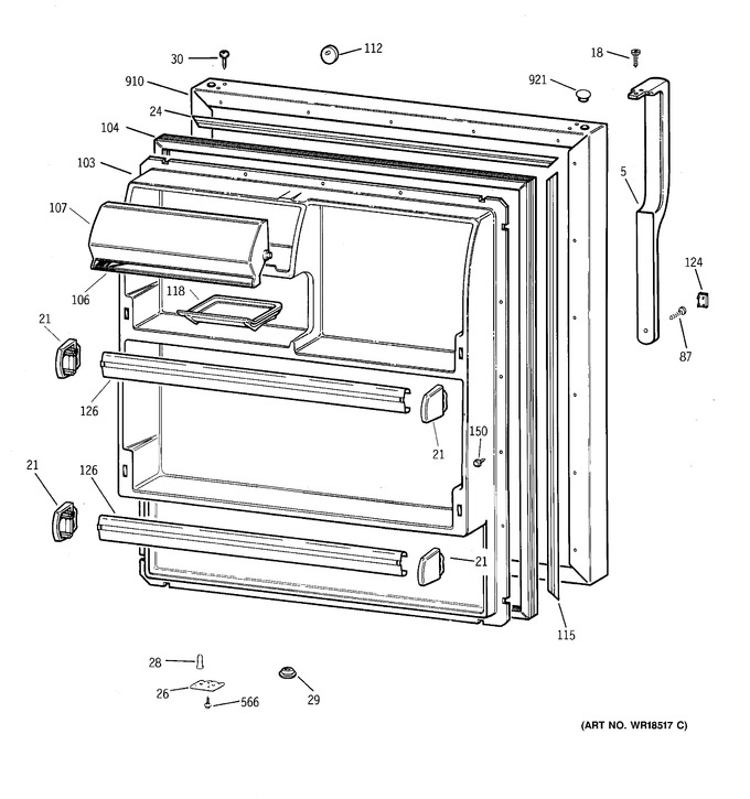 Diagram for TBX18IABBRWW