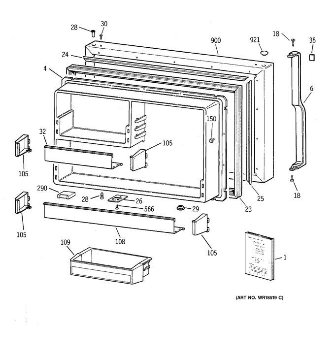 Diagram for TBX19ZIBBRWW