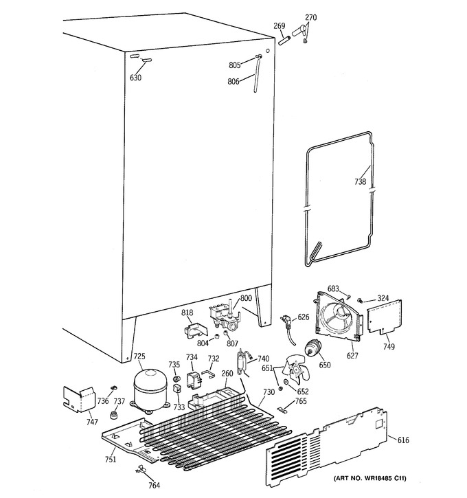 Diagram for TFX25ARBAWW