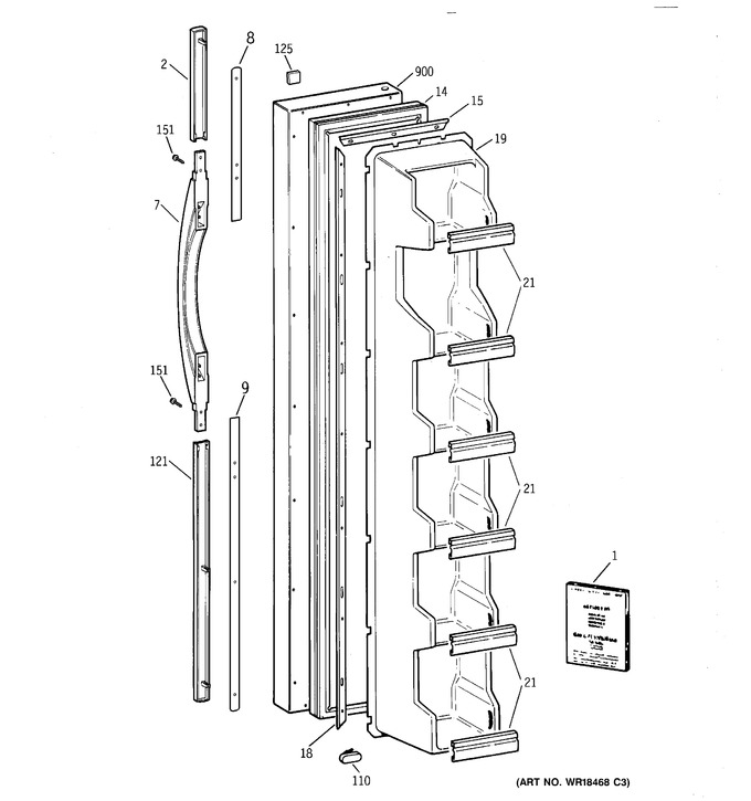 Diagram for TFX25PABAWW