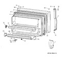 Diagram for 1 - Freezer Door