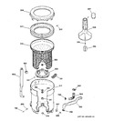 Diagram for 3 - Tub, Basket & Agitator