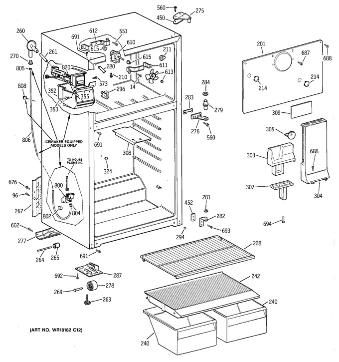 Diagram for CTX16WIBBRWW