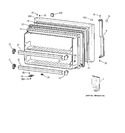 Diagram for 1 - Freezer Door