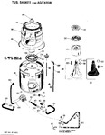 Diagram for 2 - Tub, Basket And Agitator