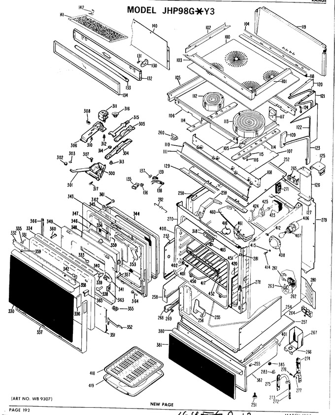 Diagram for JHP98G*Y3