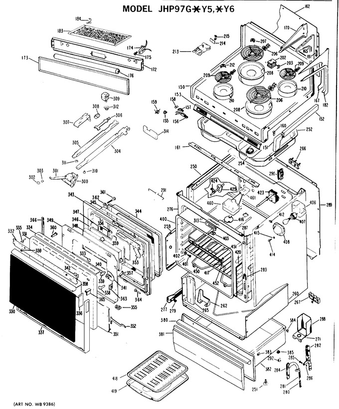 Diagram for JHP97G*Y5