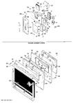 Diagram for 1 - Door Lower Oven