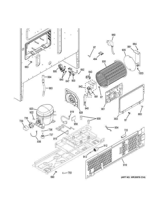 Diagram for GNE29GGKDWW