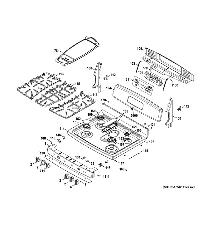 Diagram for JGB870DET3BB