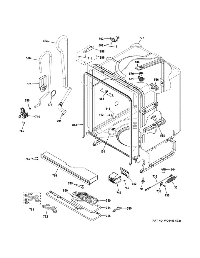 Diagram for GDF520PGJ4WW