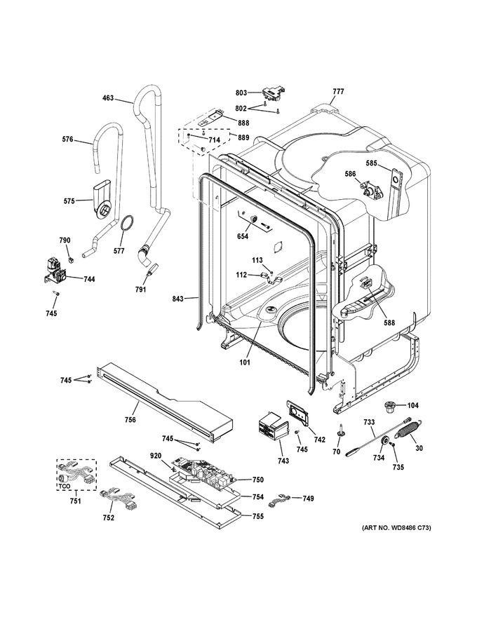 Diagram for GDT535PGJ4BB