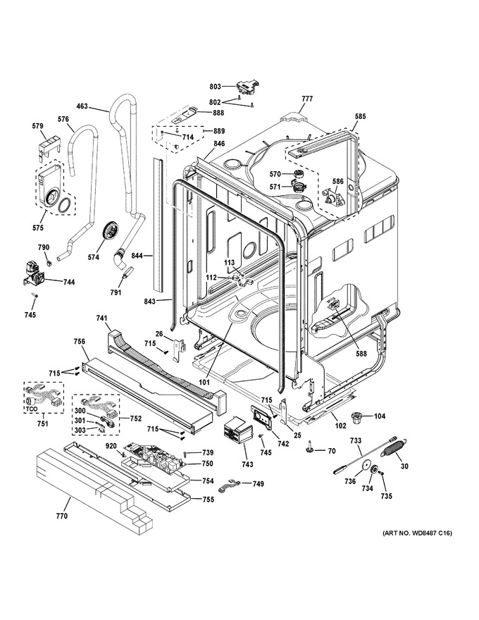 Diagram for GDT655SMJ2ES