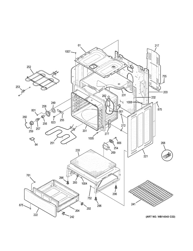 Diagram for JB250DF7BB