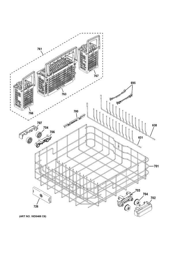 Diagram for GDT695SGJ2WW