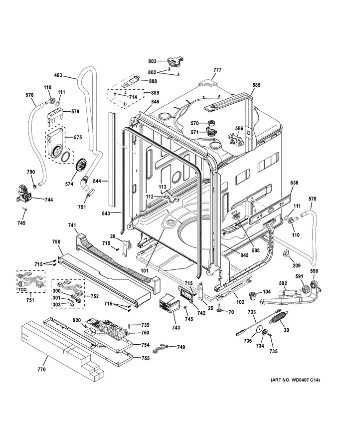 Diagram for PDT825SSJ2SS