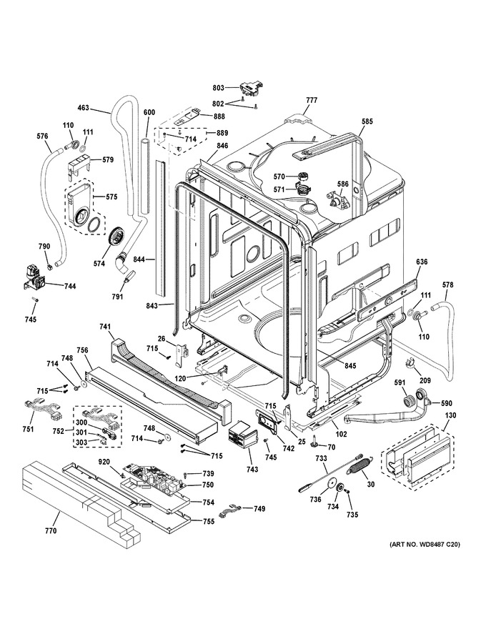 Diagram for PDT845SSJ2SS