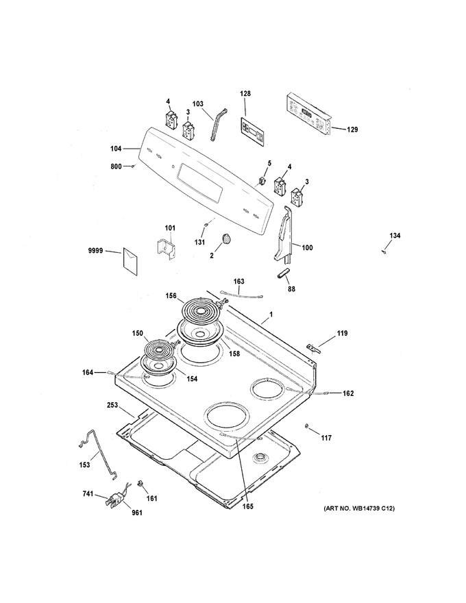 Diagram for JB255DJ3WW