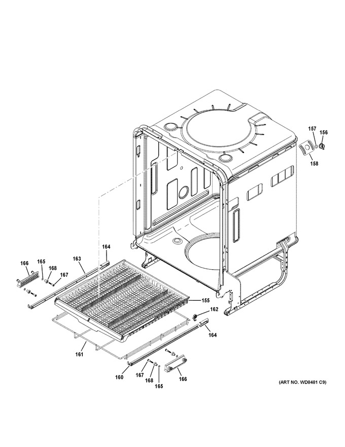 Diagram for DDT595SGJ2WW