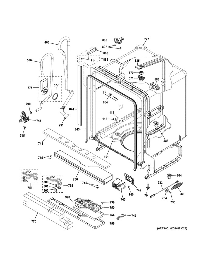 Diagram for GDF620HMJ5ES