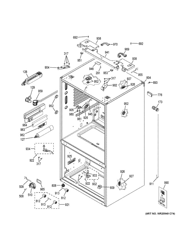 Diagram for GYE22HBLDTS